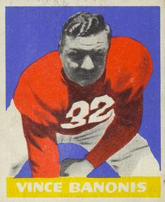 1948 Leaf #8 Vince Banonis Front