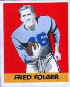 1948 Leaf #83 Fred Folger Front