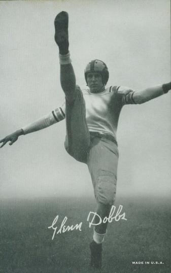 1948-52 Exhibit Black & White (W468) #NNO Glenn Dobbs Front