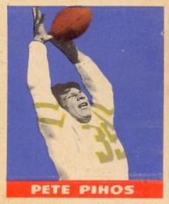 1949 Leaf #28 Pete Pihos Front