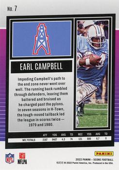 2022 Score #7 Earl Campbell Back