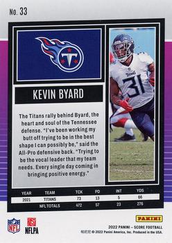 2022 Score #33 Kevin Byard Back