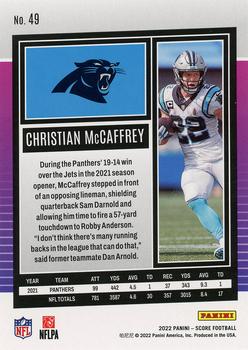 2022 Score #49 Christian McCaffrey Back