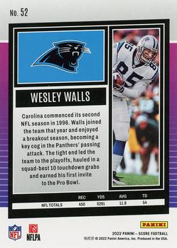 2022 Score #52 Wesley Walls Back