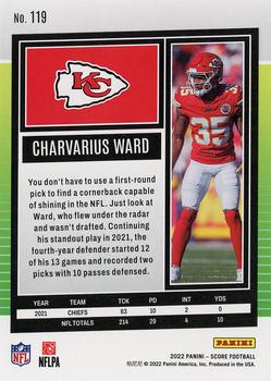 2022 Score #119 Charvarius Ward Back