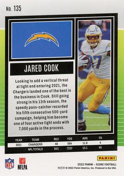 2022 Score #135 Jared Cook Back
