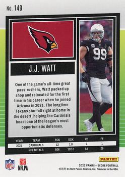 2022 Score #149 J.J. Watt Back