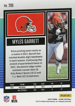 2022 Score #206 Myles Garrett Back