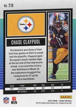 2022 Score #210 Chase Claypool Back
