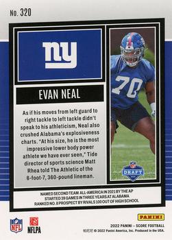 2022 Score #320 Evan Neal Back