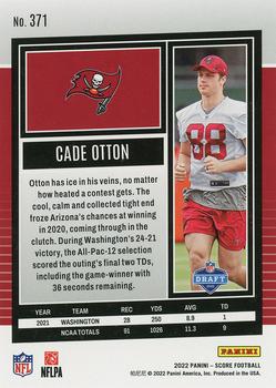 2022 Score #371 Cade Otton Back