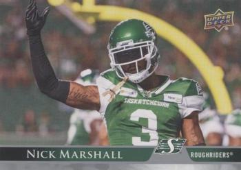 2021 Upper Deck CFL - Blank Back #9 Nick Marshall Front