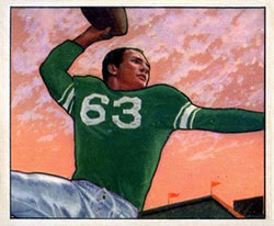 1950 Bowman #5 Y. A. Tittle, Jr. Front