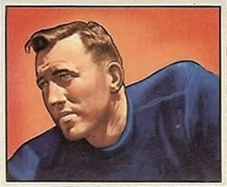 1950 Bowman #84 Barney Poole Front