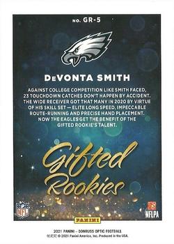 2021 Donruss Optic - Gifted Rookies #GR-5 DeVonta Smith Back