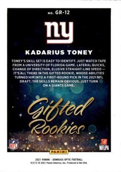 2021 Donruss Optic - Gifted Rookies #GR-12 Kadarius Toney Back