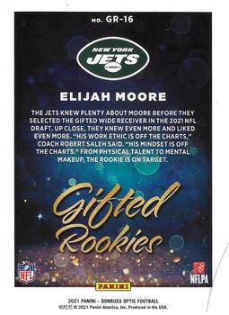 2021 Donruss Optic - Gifted Rookies #GR-16 Elijah Moore Back