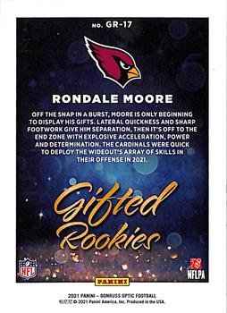 2021 Donruss Optic - Gifted Rookies #GR-17 Rondale Moore Back