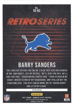 2021 Donruss Optic - Retro Series #RS-BS Barry Sanders Back