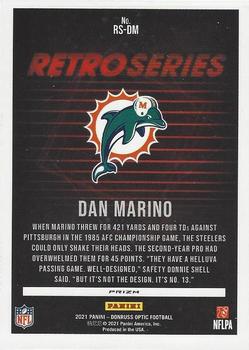 2021 Donruss Optic - Retro Series #RS-DM Dan Marino Back