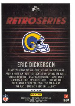 2021 Donruss Optic - Retro Series #RS-ED Eric Dickerson Back