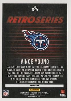 2021 Donruss Optic - Retro Series #RS-VY Vince Young Back