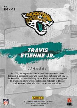 2021 Donruss Optic - Rookie Gridiron Kings #RGK-12 Travis Etienne Jr. Back