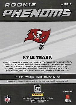 2021 Donruss Optic - Rookie Phenoms Red #RP-9 Kyle Trask Back