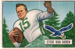 1951 Bowman #10 Steve Van Buren Front