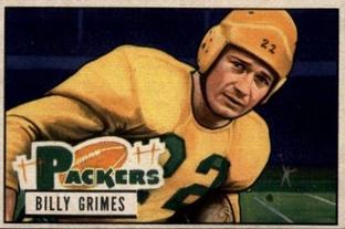 1951 Bowman #53 Billy Grimes Front