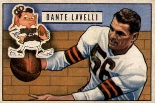 1951 Bowman #73 Dante Lavelli Front