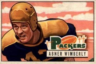 1951 Bowman #125 Abner Wimberly Front