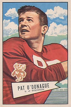 1952 Bowman Large #117 Pat O'Donahue Front