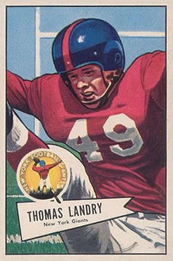 1952 Bowman Large #142 Thomas Landry Front