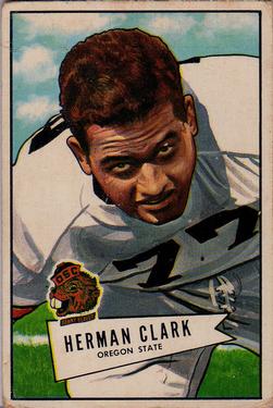 1952 Bowman Large #76 Herman Clark Front