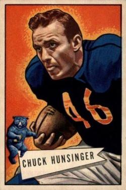 1952 Bowman Large #7 Chuck Hunsinger Front