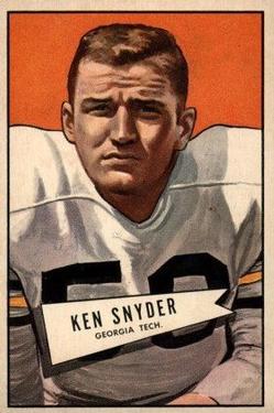 1952 Bowman Large #22 Ken Snyder Front