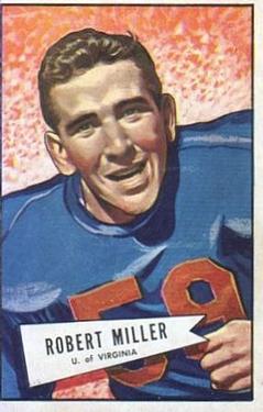 1952 Bowman Large #27 Robert Miller Front
