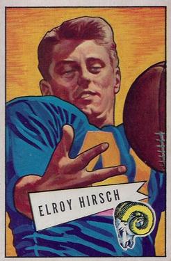 1952 Bowman Large #37 Elroy Hirsch Front