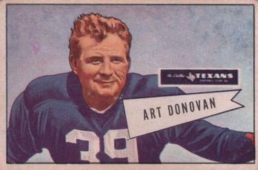 1952 Bowman Large #46 Art Donovan Front