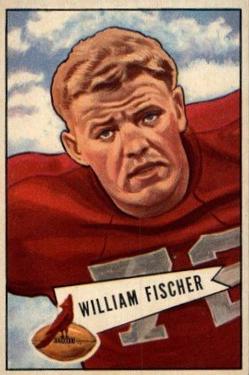 1952 Bowman Large #47 William Fischer Front
