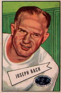 1952 Bowman Large #53 Joseph Bach Front