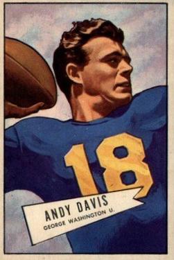 1952 Bowman Large #55 Andy Davis Front