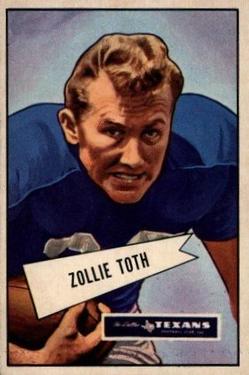 1952 Bowman Large #58 Zollie Toth Front
