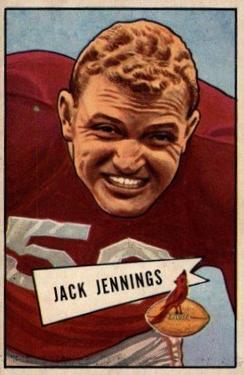 1952 Bowman Large #59 Jack Jennings Front