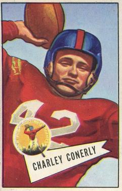 1952 Bowman Large #63 Charley Conerly Front