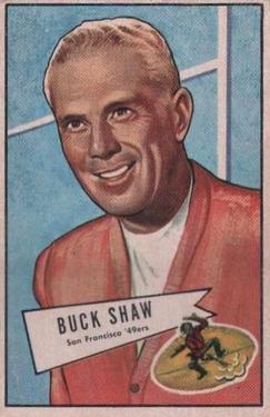 1952 Bowman Large #95 Buck Shaw Front