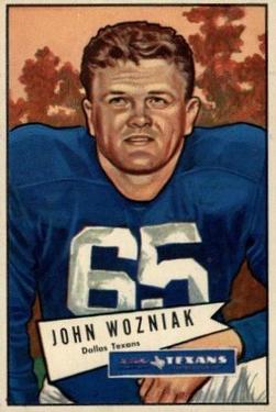 1952 Bowman Large #97 John Wozniak Front
