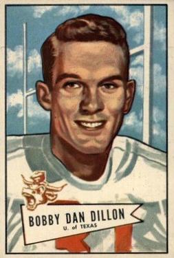 1952 Bowman Large #98 Bobby Dillon Front