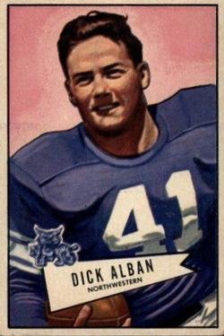 1952 Bowman Large #100 Dick Alban Front